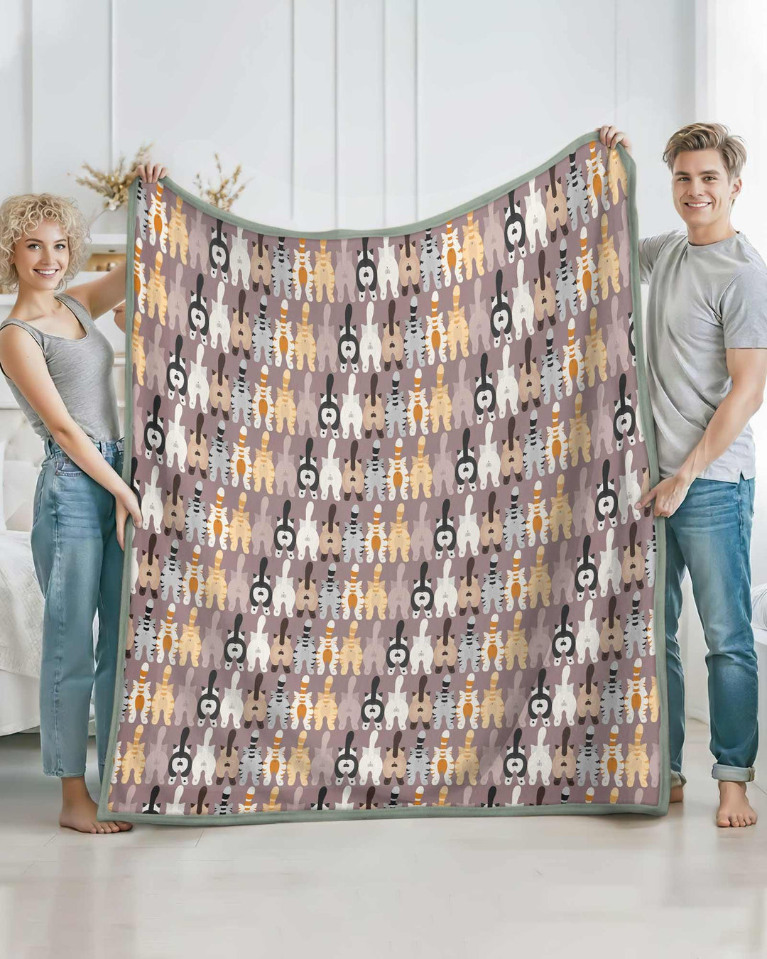 Cheeky Tails Bamboo Blanket