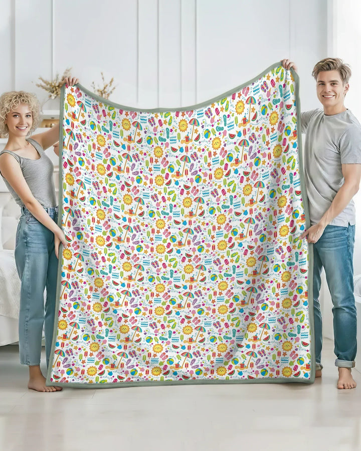 Sunshine Splash Party Bamboo Blanket
