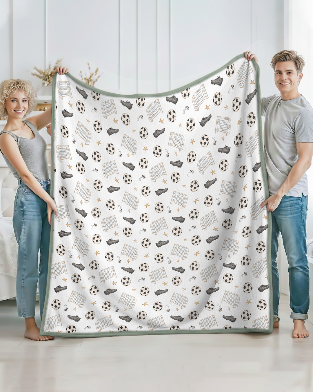 Little Soccer Star Bamboo Blanket