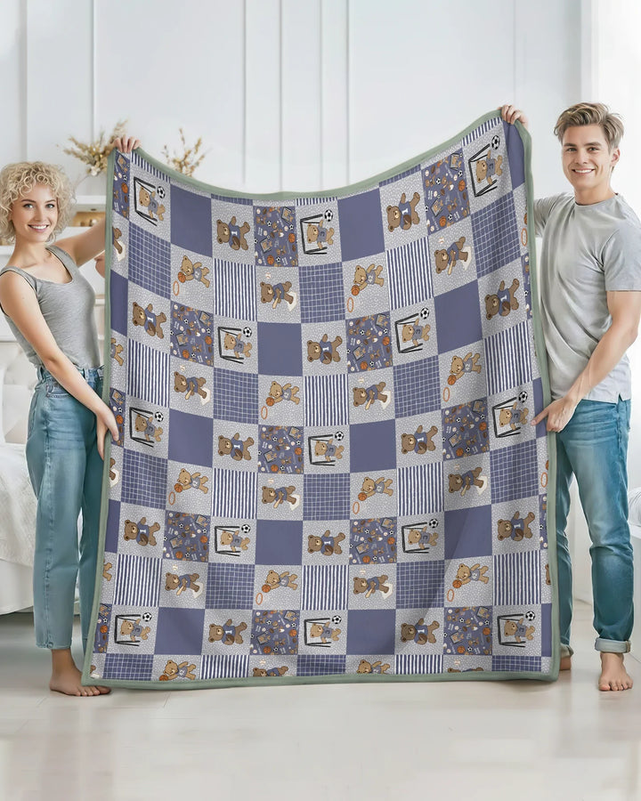 Game Day Teddy Bamboo Blanket