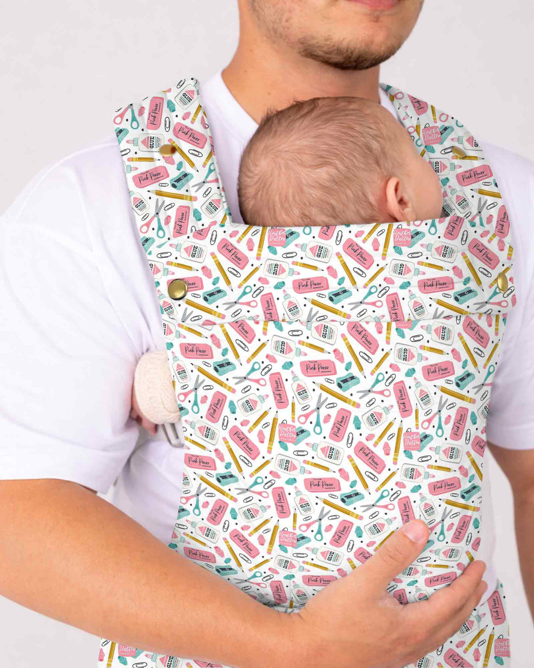 Pink Power School Supplies Baby Carrier