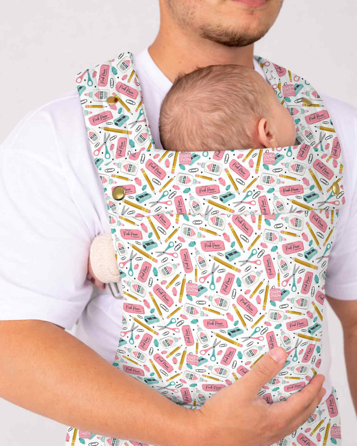 Pink Power School Supplies Baby Carrier