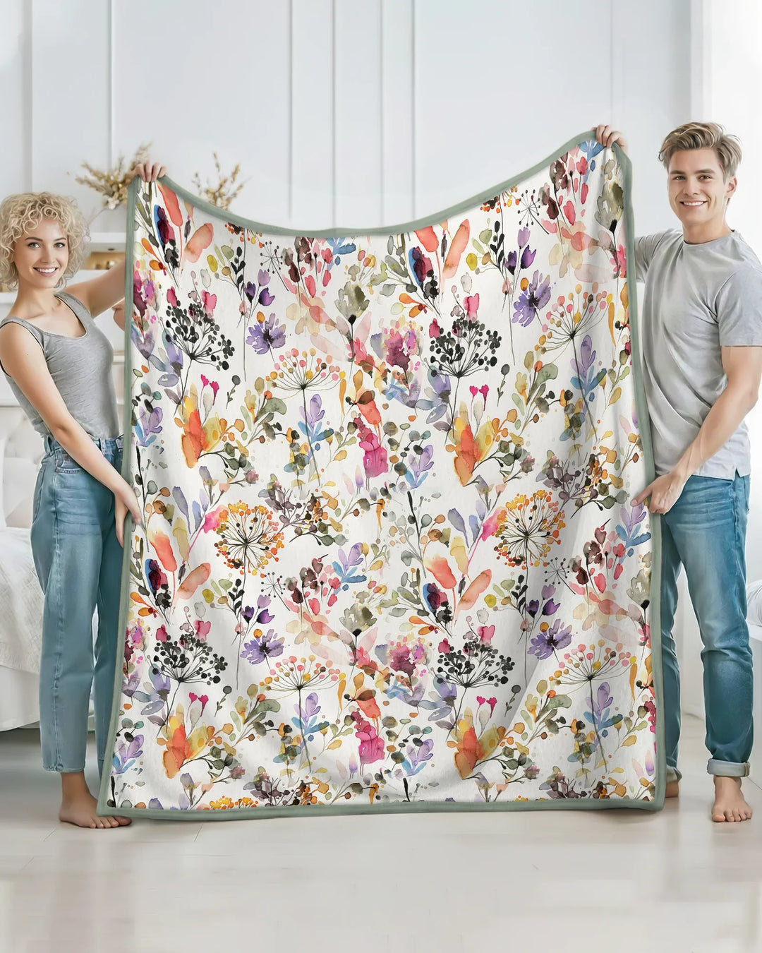 Autumn Meadow Botanicals Bamboo Blanket