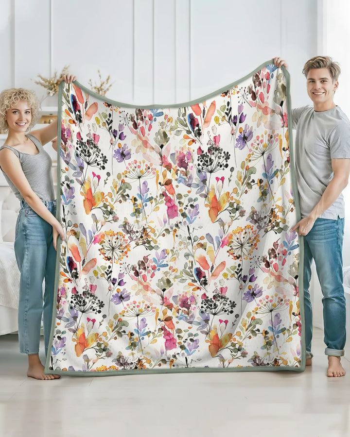 Autumn Meadow Botanicals Bamboo Blanket