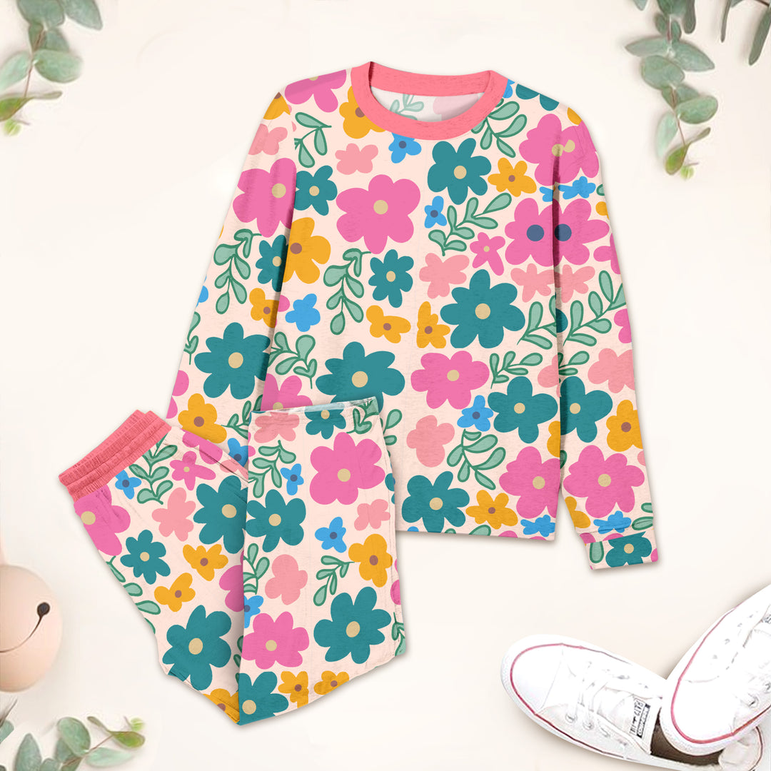 Secret Garden Floral Bamboo Outfit for Kids – Cozy and Whimsical