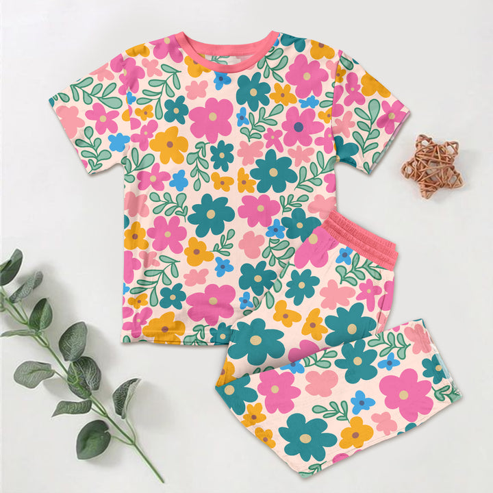 Secret Garden Floral Bamboo Outfit for Kids – Cozy and Whimsical