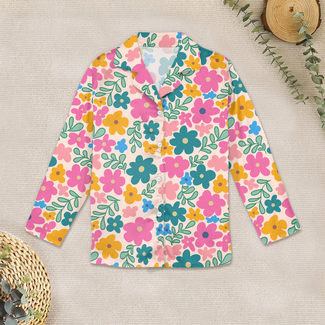 Secret Garden Floral Bamboo Outfit for Kids – Cozy and Whimsical