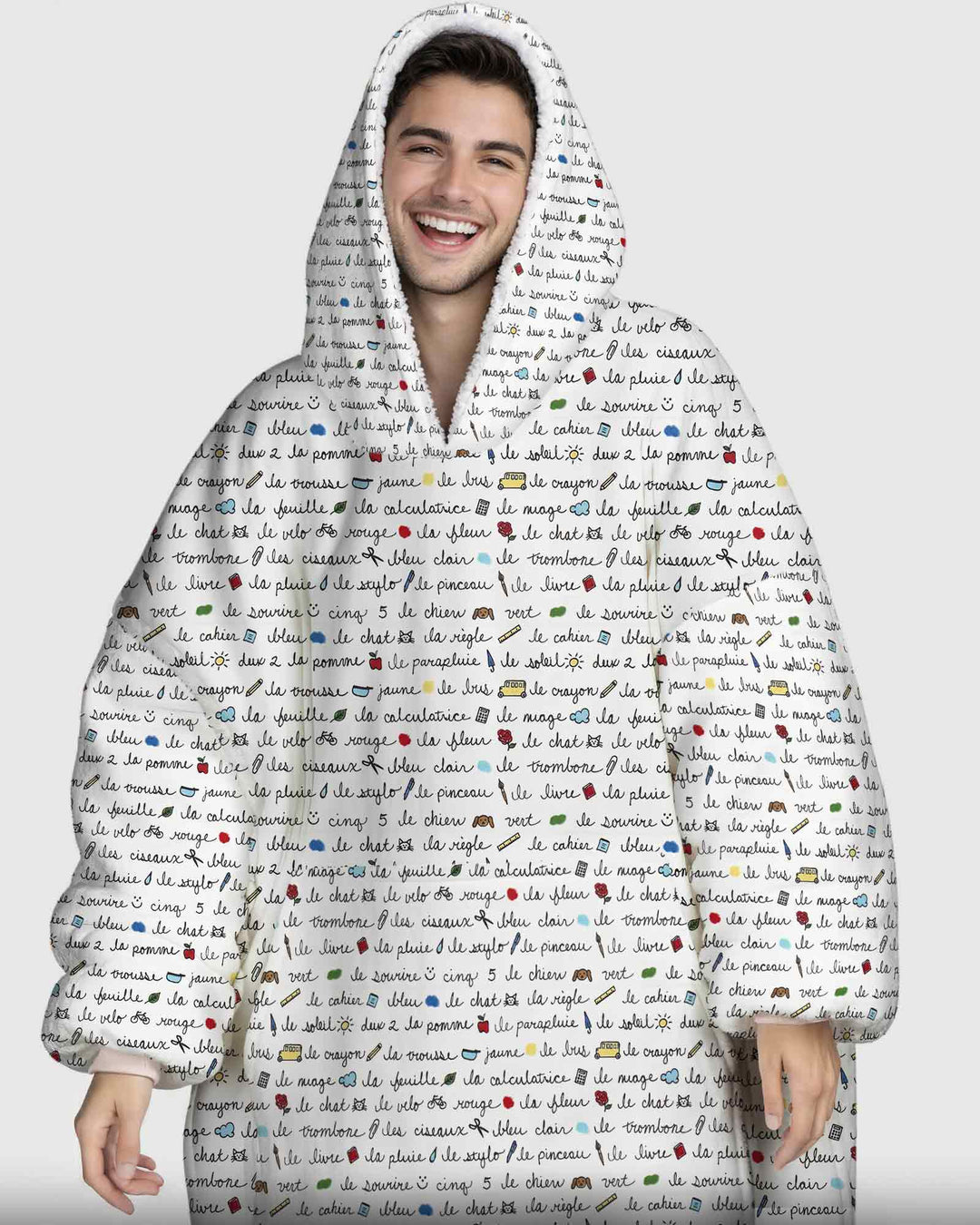 Plantilla de Sudadera Manta de Bambú Personalizada