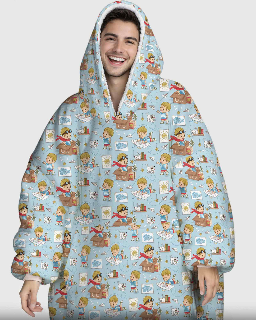 Tiny Explorer Tales Bamboo Blanket Hoodie