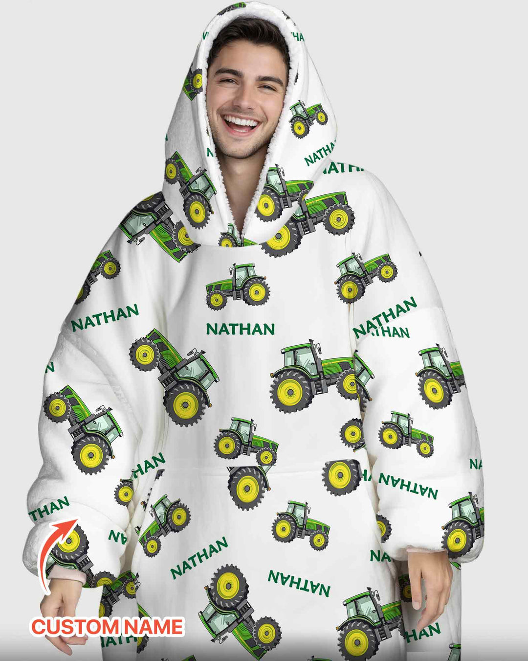 Plantilla de Sudadera Manta de Bambú Personalizada