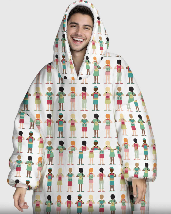 Plantilla de Sudadera Manta de Bambú Personalizada