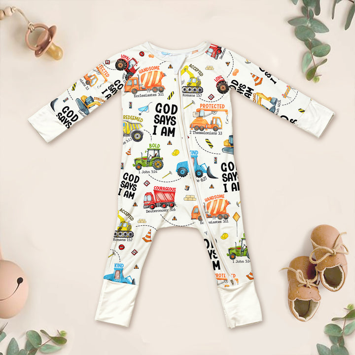 Bamboo Convertible Zippered Romper