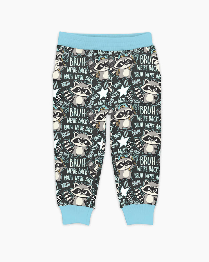 Jogginghose mit hebräischem Alphabet aus Bambus