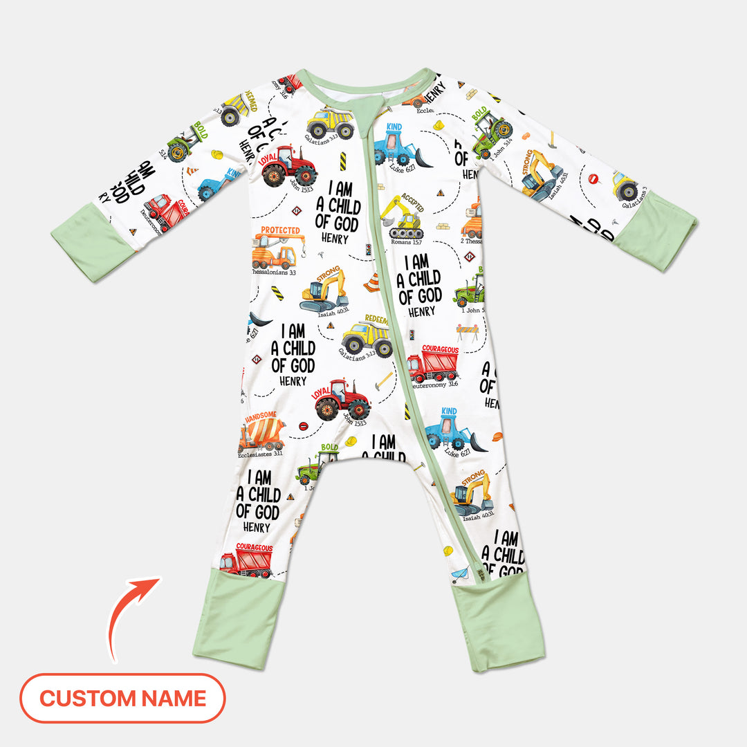 I Am A Child Of God Custom Name Convertible Zippy
