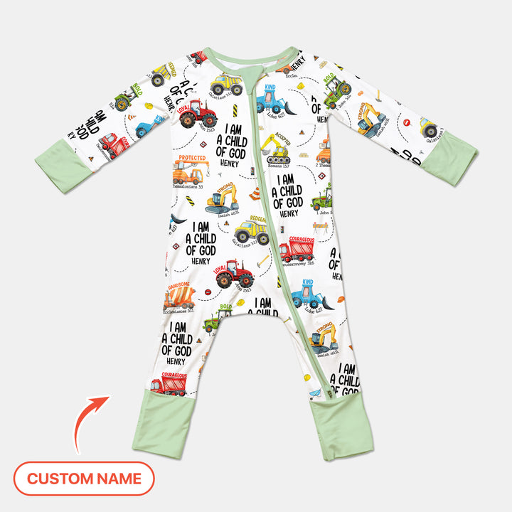 I Am A Child Of God Custom Name Convertible Zippy