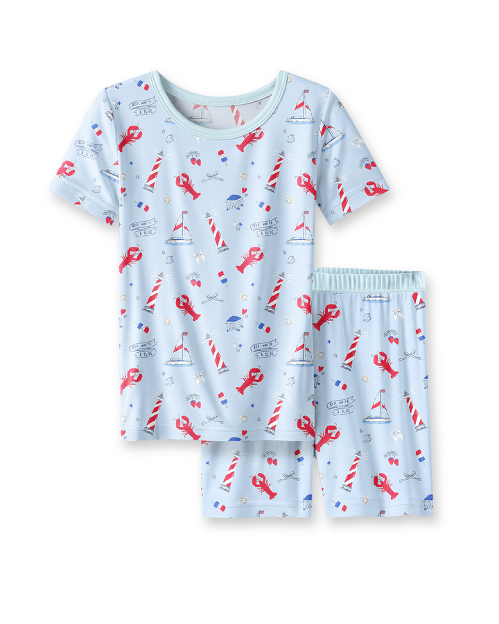 Conjunto de pijama de pantalón corto y camiseta de manga corta East Coast Bamboo
