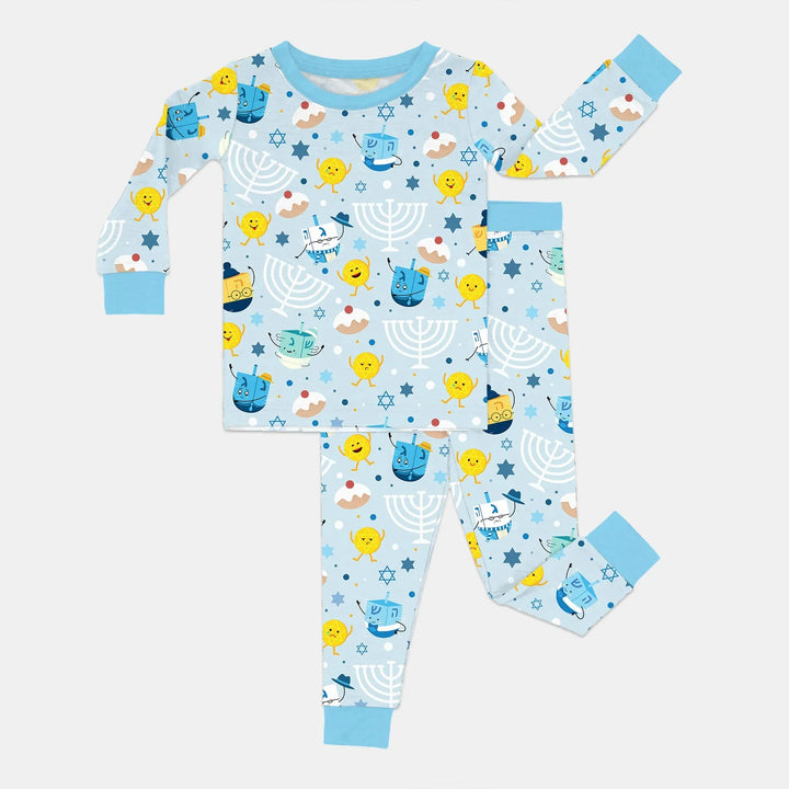 Hanukkah Little Dreidel Family Two Piece Long Sleeve Pajama Set