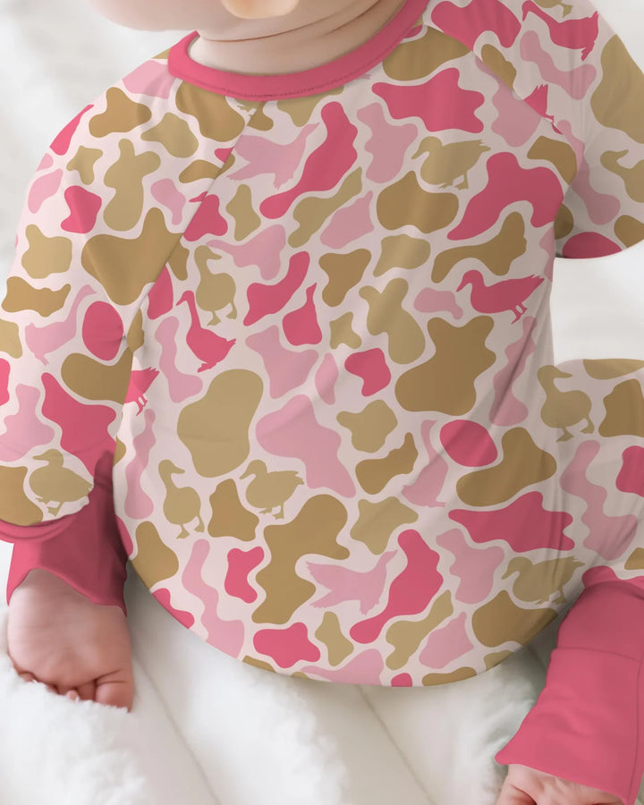 Mallard Duck Hunting Camouflage Bamboo Convertible Zippy
