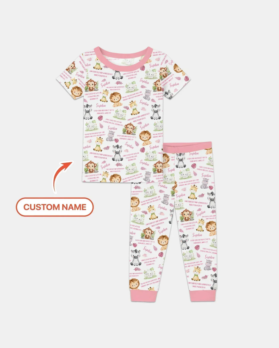 Zweiteiliges, kurzärmliges Pyjama-Set mit Marienkäfern