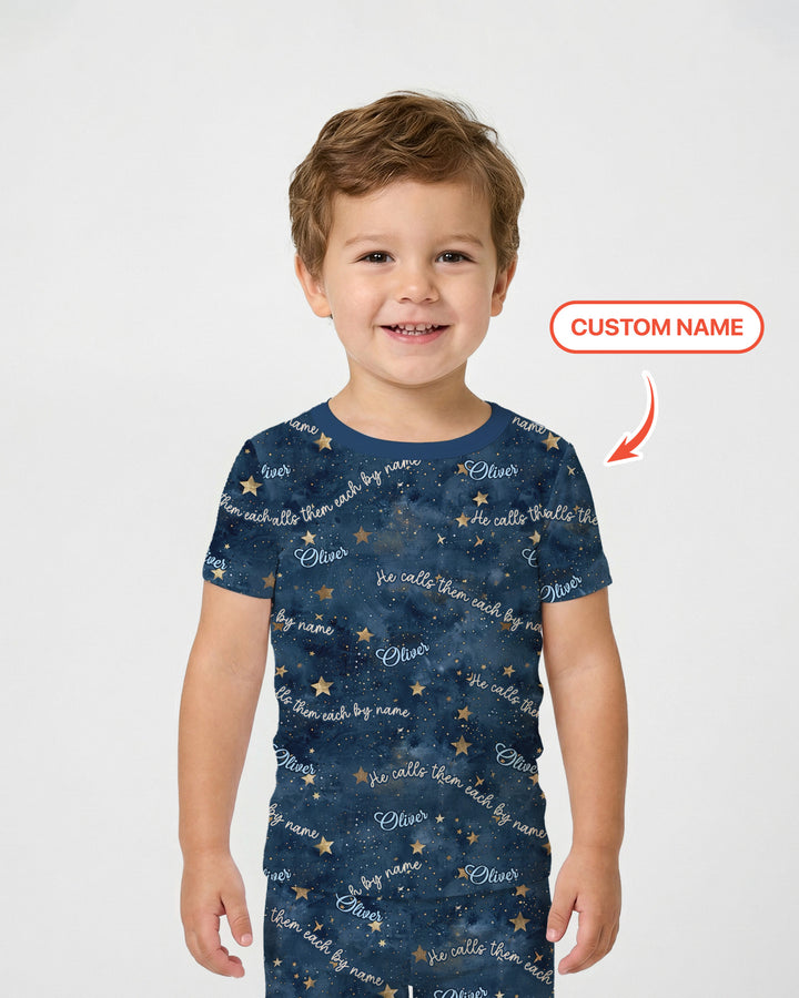 Called By Name — Personalized  Bamboo Two Piece Short Sleeve Pajama Set