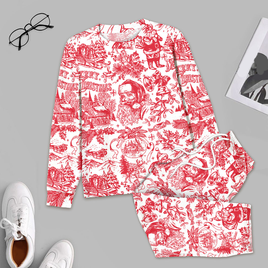 Family Christmas Chinoiserie Pajama Custom Men's Pajama Set