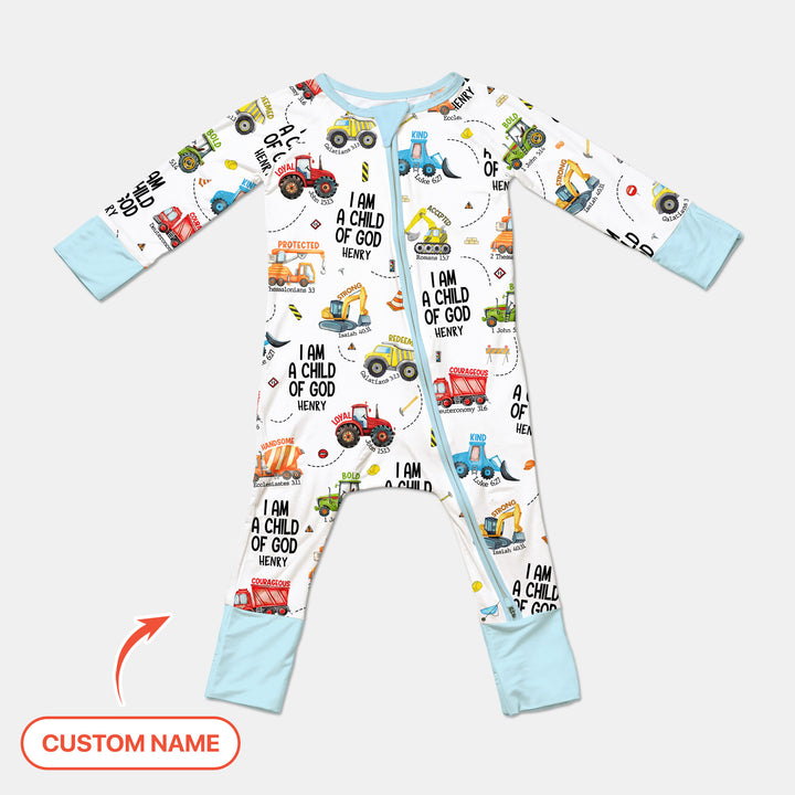 I Am A Child Of God Custom Name Convertible Zippy