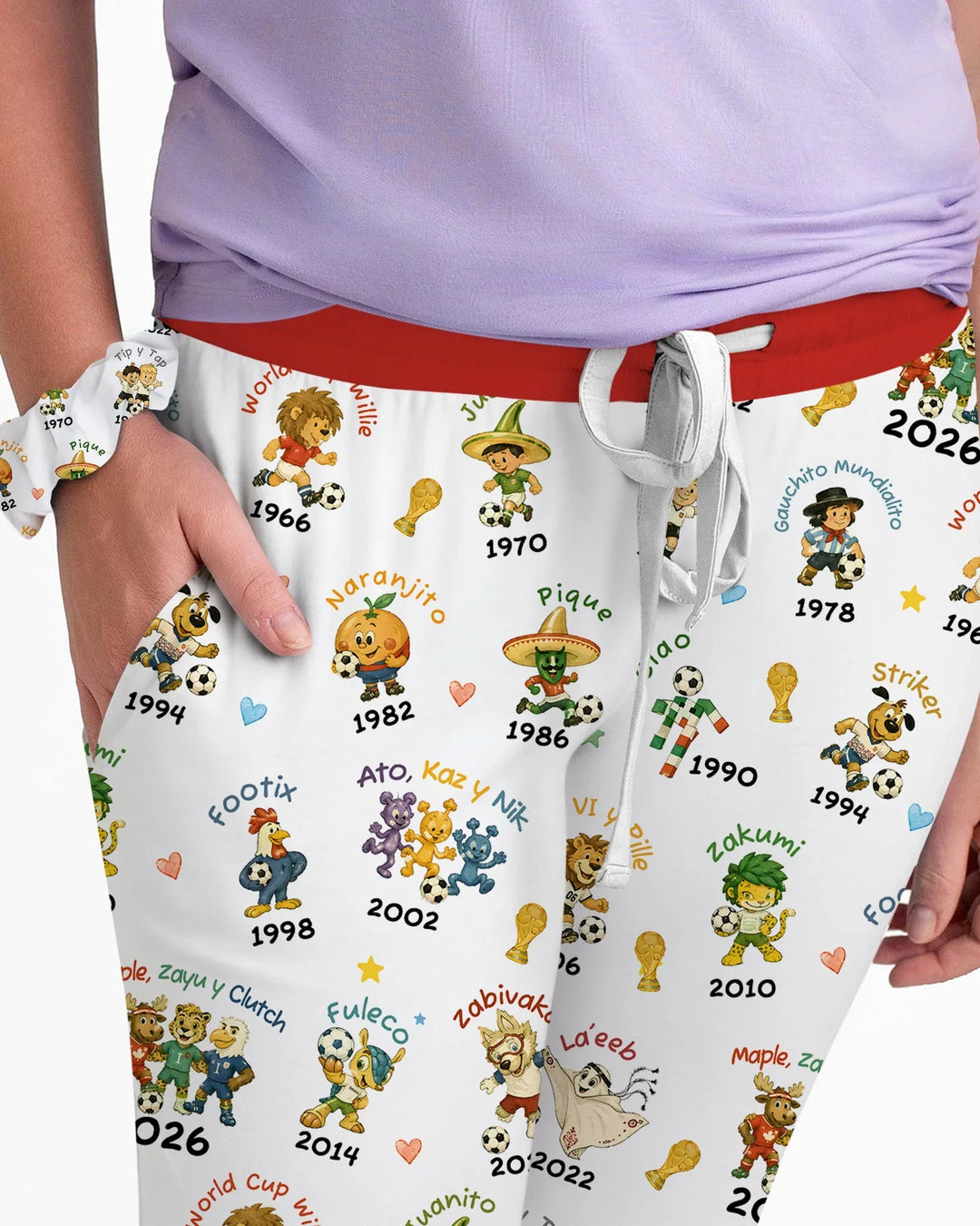 Soccer cup Mascots Bamboo Women Pajama Set