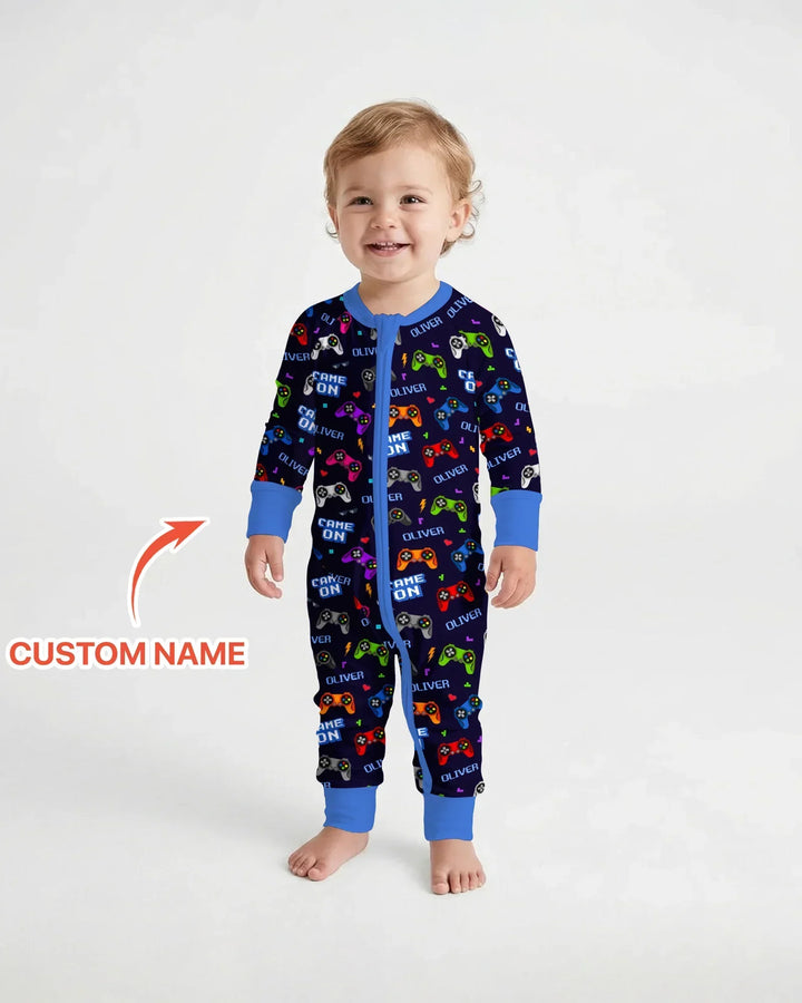 Custom Name Game On Family Matching Bamboo Convertible Zippy
