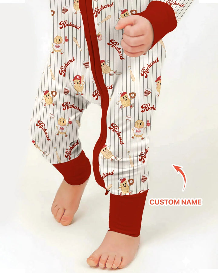 Custom Nam Retro Ballgame Bamboo Convertible Zippy