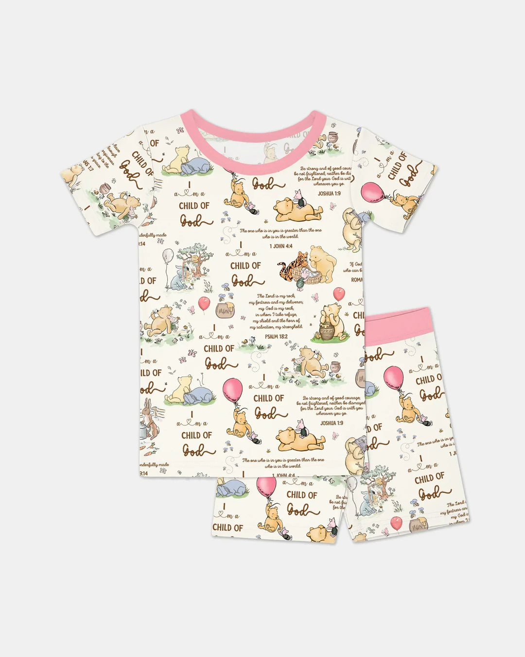 Child of God Whimsy Woodland Two Piece Short Sleeve Shorts Pajama Set