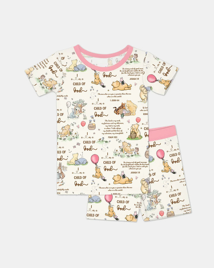 Child of God Whimsy Woodland Two Piece Short Sleeve Shorts Pajama Set
