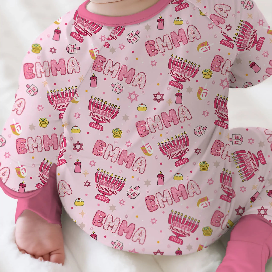 Custom name Happy Hanukkah 2025 Convertible Zippy