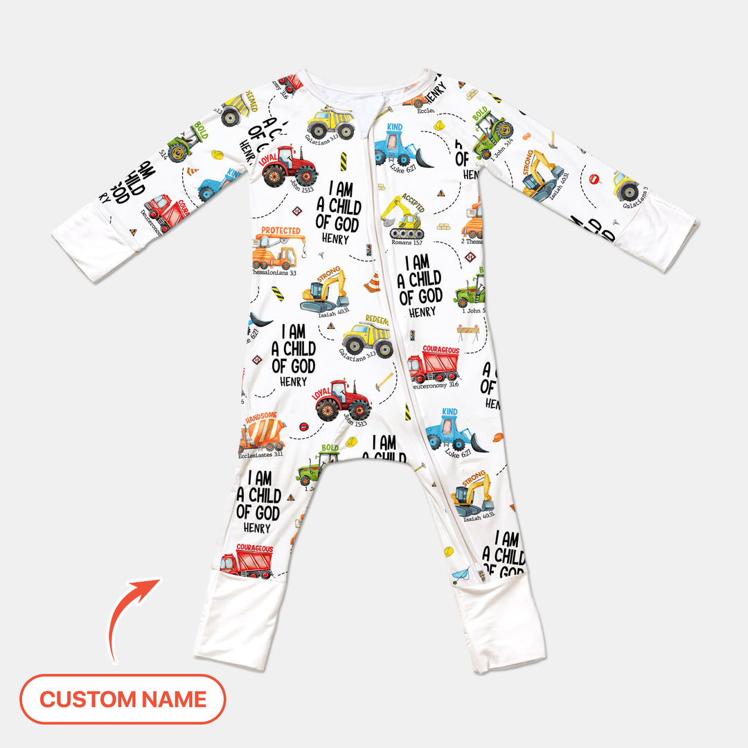 I Am A Child Of God Custom Name Convertible Zippy