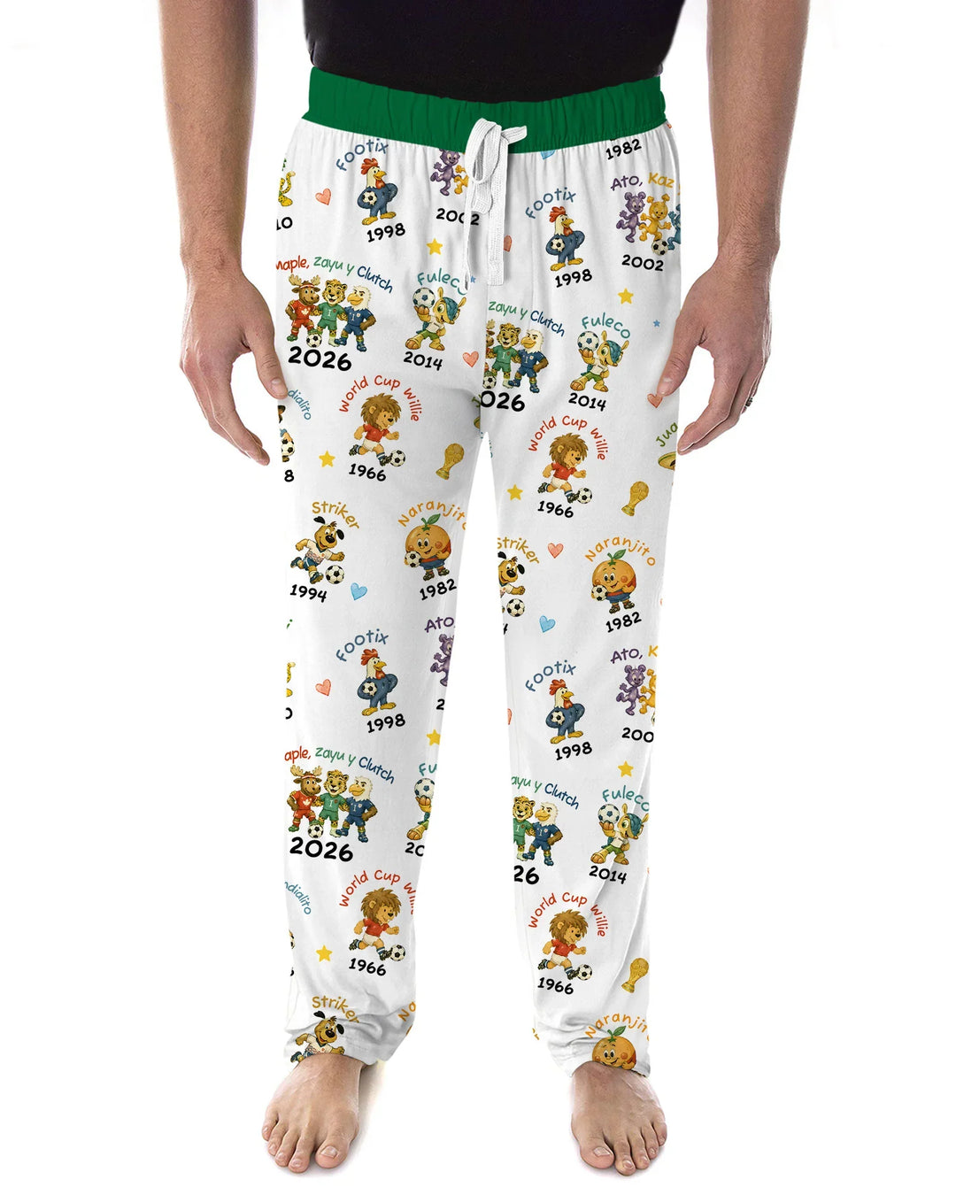 Soccer cup Mascots Bamboo Men's Pajama Set