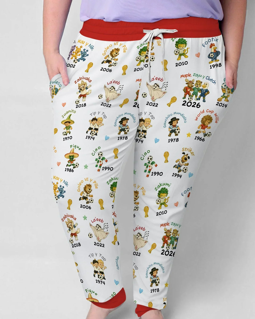 Soccer cup Mascots Bamboo Women Pajama Set