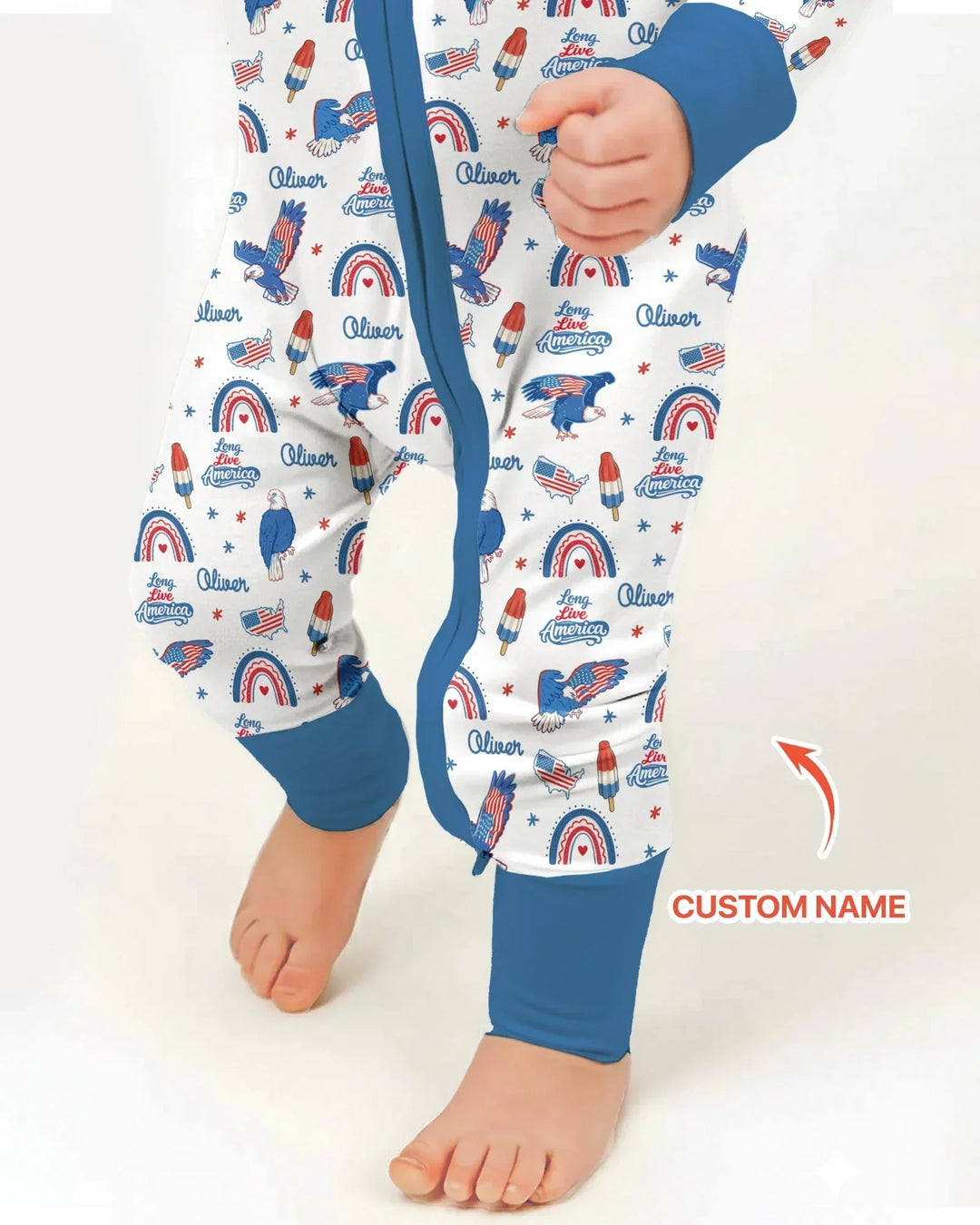 Gerippte Babykleidung mit individuellem Foto - Weich &amp; Skizzenhaft