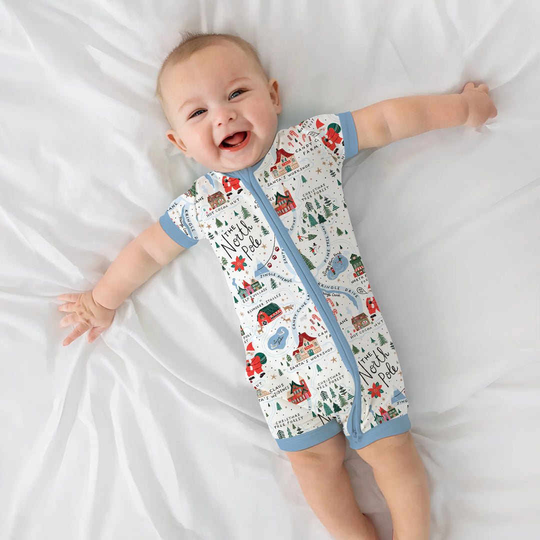 The North Pole Map Shorty Zippy , The North Pole Map Shorty Zippy - 0-3M