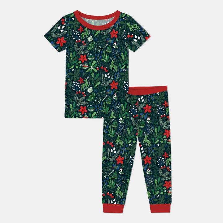 Zweiteiliges, kurzärmliges Pyjama-Set mit Marienkäfern