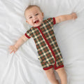 Cozy Evergreen Plaid Bamboo Shorty Zippy