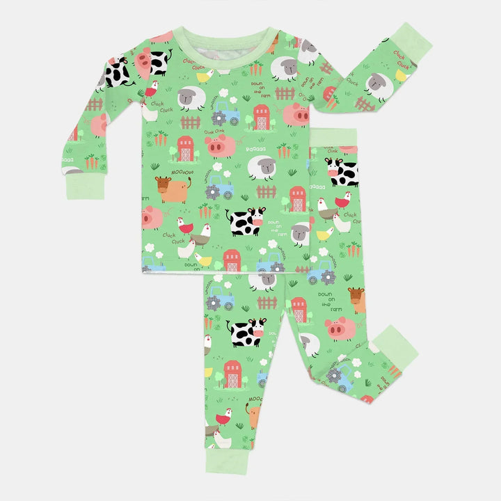 Farm Yard Two Piece Long Sleeve Pajama Set