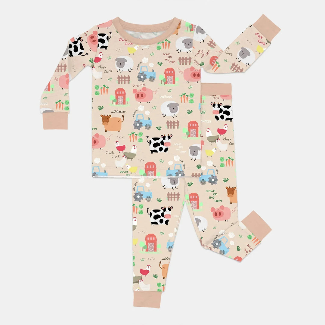 Farm Yard Two Piece Long Sleeve Pajama Set