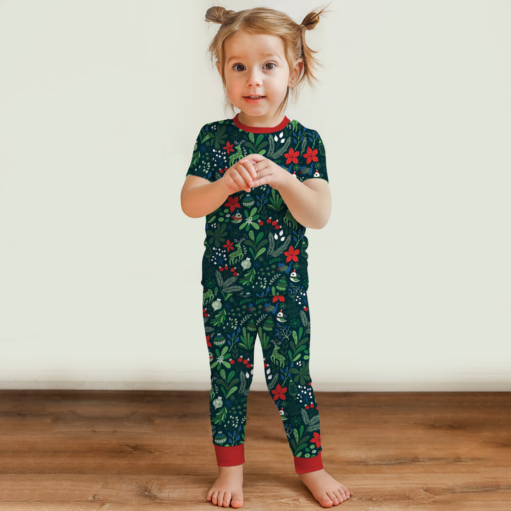 Zweiteiliges, kurzärmliges Pyjama-Set mit Marienkäfern
