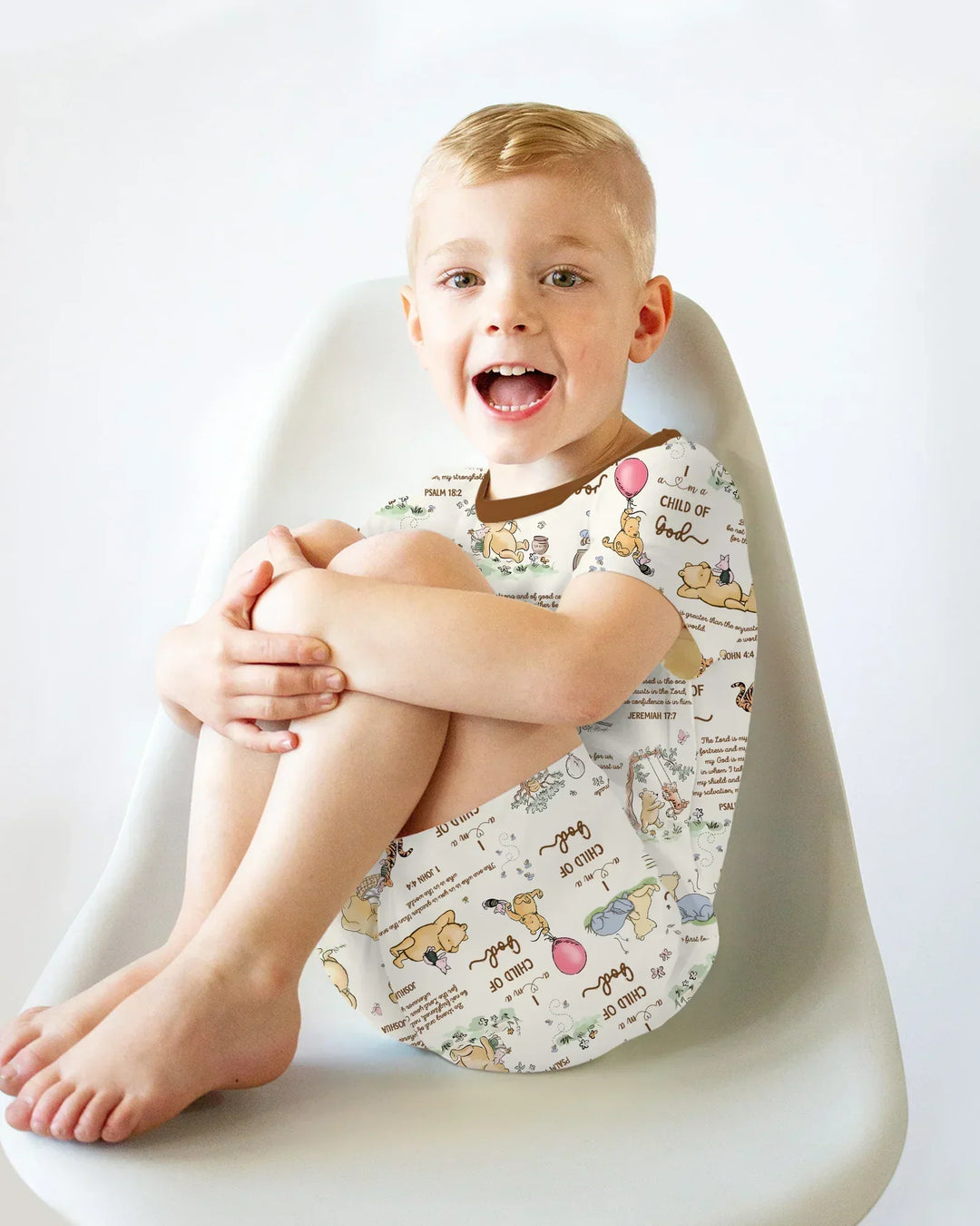 Child of God Whimsy Woodland Two Piece Short Sleeve Shorts Pajama Set