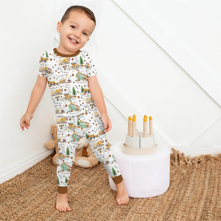 Zweiteiliges, kurzärmliges Pyjama-Set mit Marienkäfern