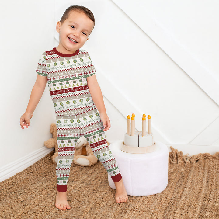 Zweiteiliges, kurzärmliges Pyjama-Set mit Marienkäfern