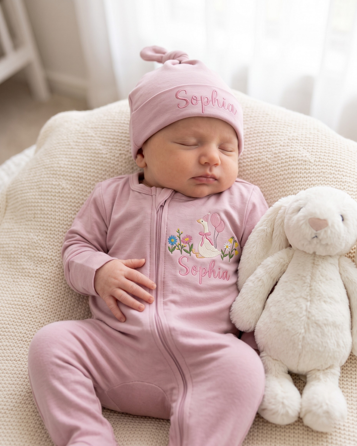 Gerippte Babykleidung mit individuellem Foto - Weich &amp; Skizzenhaft