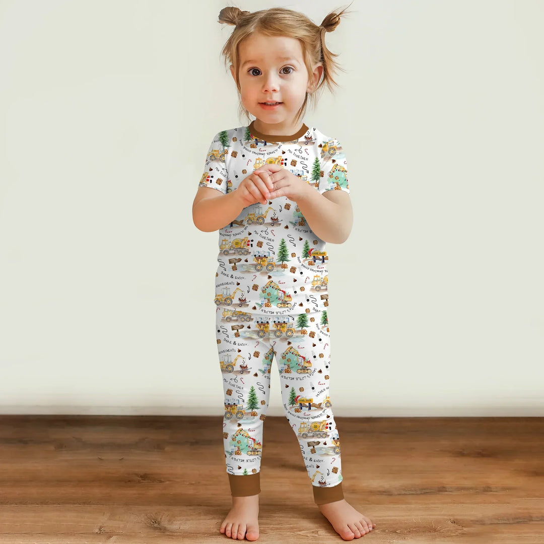 Zweiteiliges, kurzärmliges Pyjama-Set mit Marienkäfern