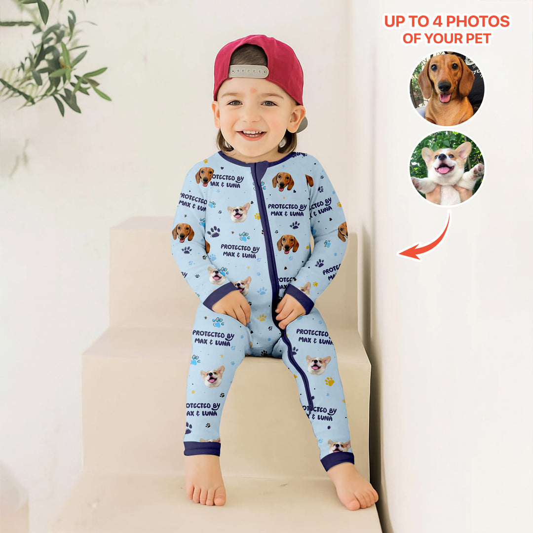 Gerippte Babykleidung mit individuellem Foto - Weich &amp; Skizzenhaft
