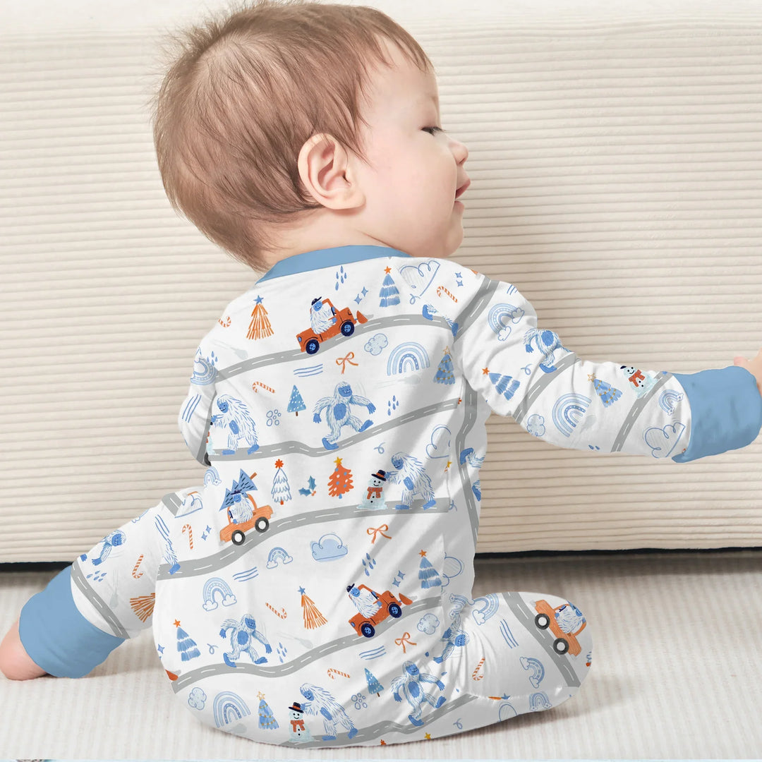 Gerippte Babykleidung mit individuellem Foto - Weich &amp; Skizzenhaft