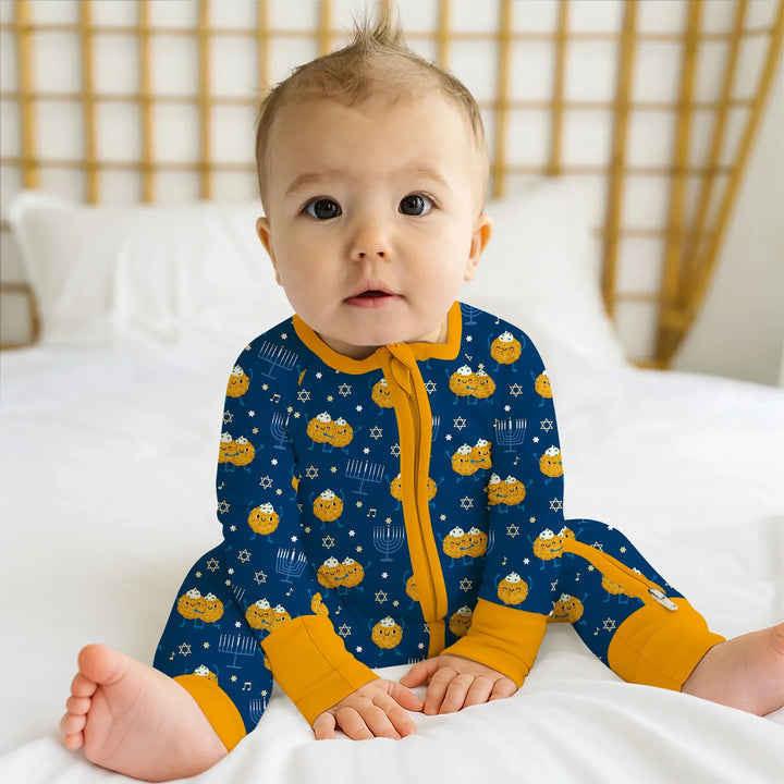 Hanukkah Latke Family Matching Convertible Zippy